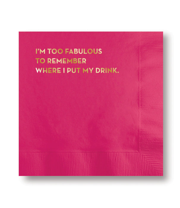 #582 Too Fabulous Cocktail Napkins
