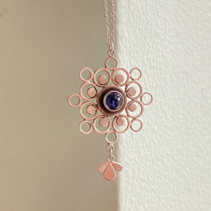 Mandala Necklace with Iolite