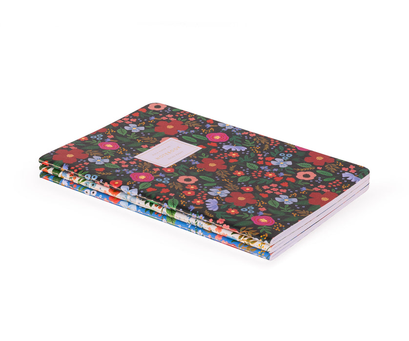 Wild Rose Notebooks, Set of 3