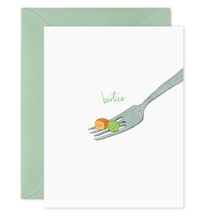 Bestie Carrot + Pea Card