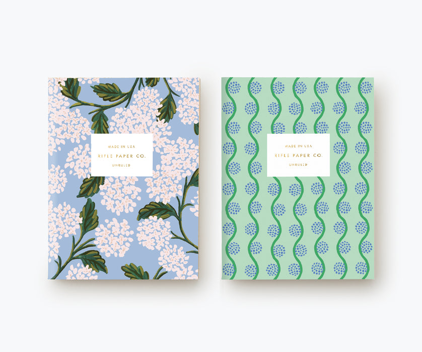 Hydrangea Pocket Notebooks, Set of 2