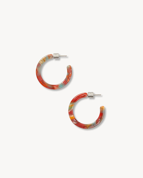 Mini Hoops in Mulberry