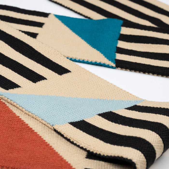 Sailboat Skinny Scarf: Black