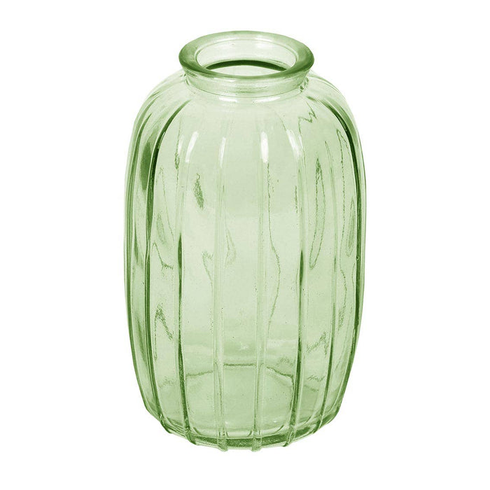 Green Tall Glass Bud Vase | 4.7"