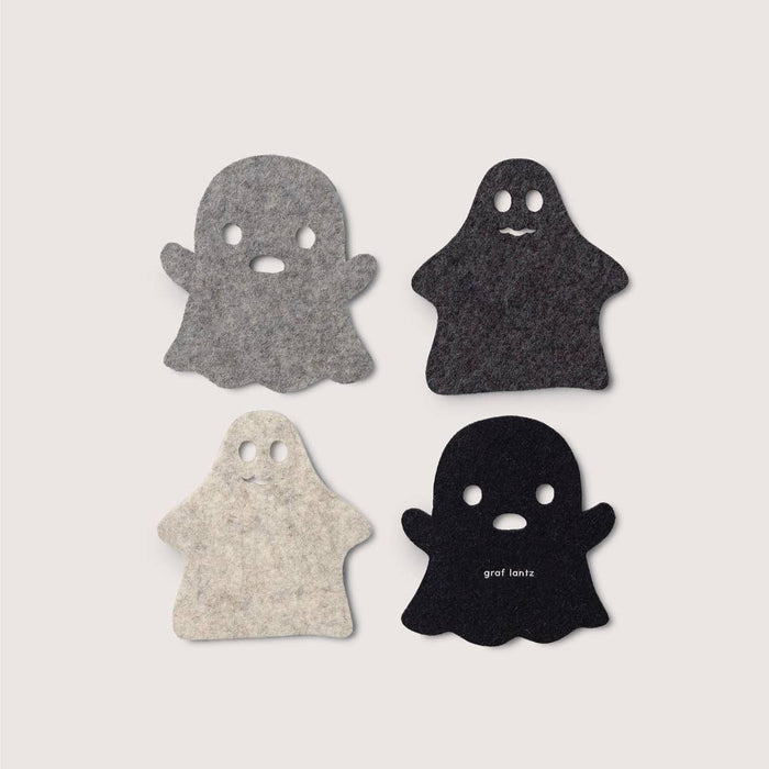 Merino Wool Spooky Coaster Multi 4 Pack