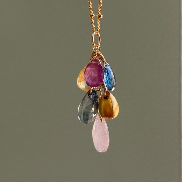 Summer Cluster Necklace