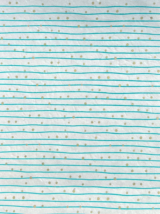 20x30 Lines & dots, dark teal: Blue