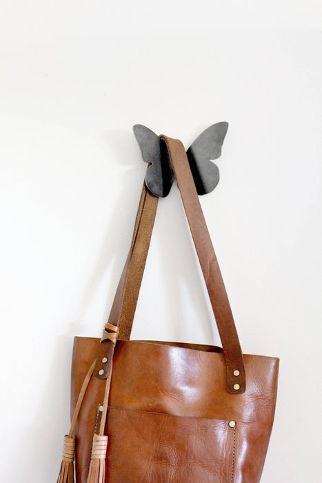 Butterfly Wall Hook - Untreated Natural Finish