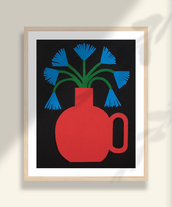 Blue Flowers Art Print