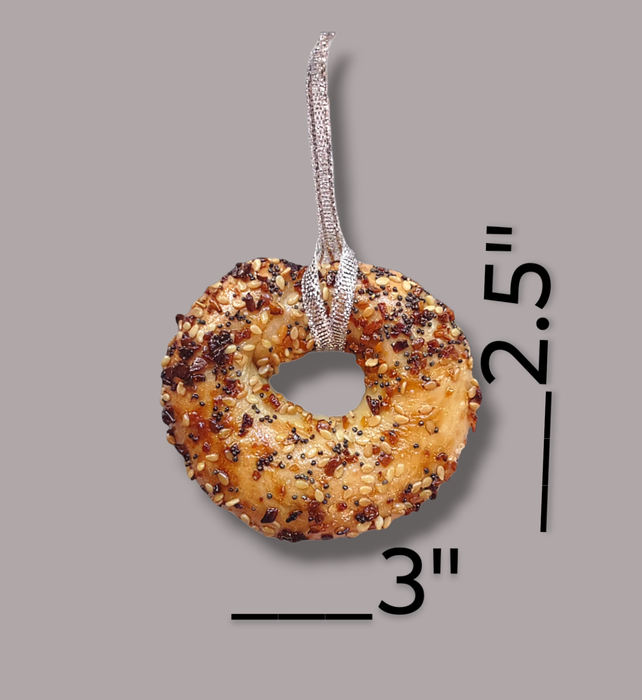 Real Bagel Ornaments: Plain