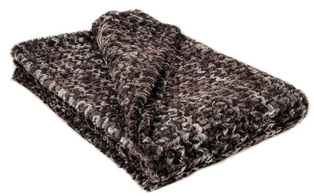 Throw - Standard 58" x 45" Assorted Faux Fur: Rusty Rock / Faux Fur 100% Polyester / 45" x 58" Standard Size Throw