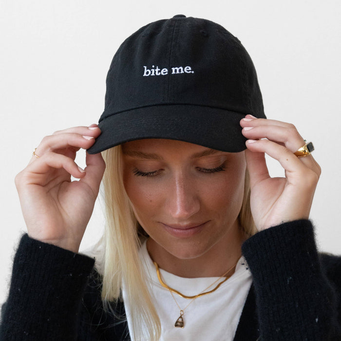 Bite Me 100% Cotton Baseball Hat