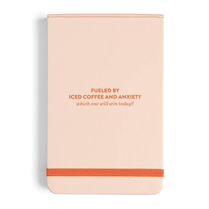 Fueled by Iced Coffee & Anxiety Lined Pocket Notepad