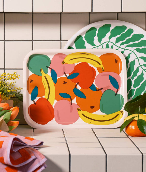 Fruit Bowl Large Rectangle Birch Serving Tray