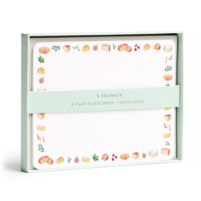 Cheese Flat Notecard Set, 8 Cards & Envelopes