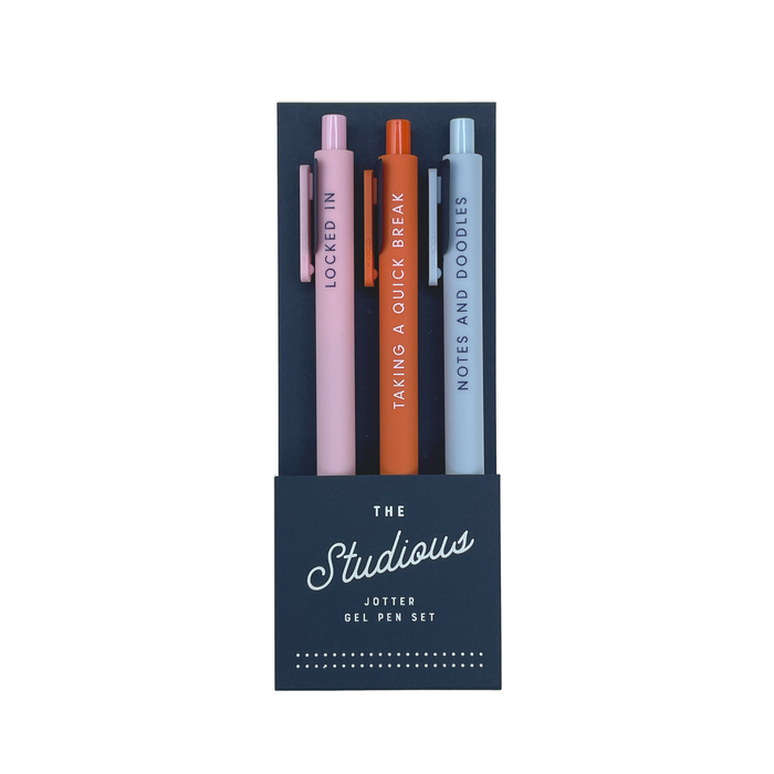 Studious Jotter Gel Pen: Set of 3