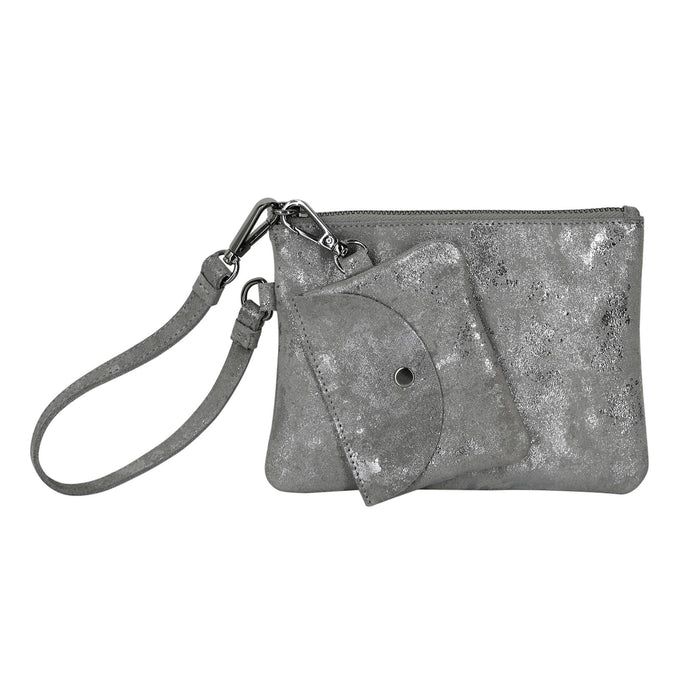 Handcrafted Leather Poetry Pouches: Sky Blue