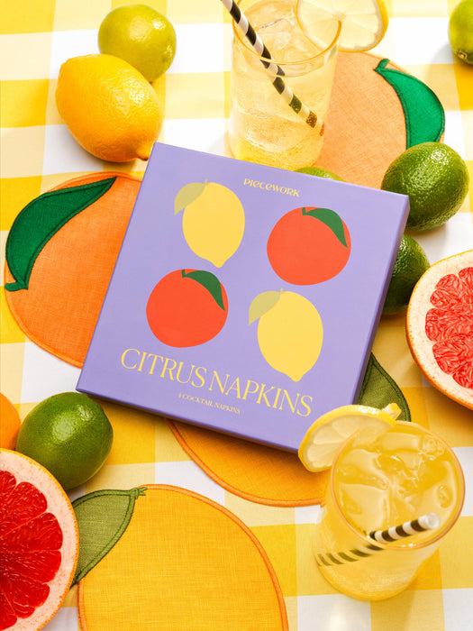 ✨NEW✨ Citrus Cocktail Napkins - Set Of 4
