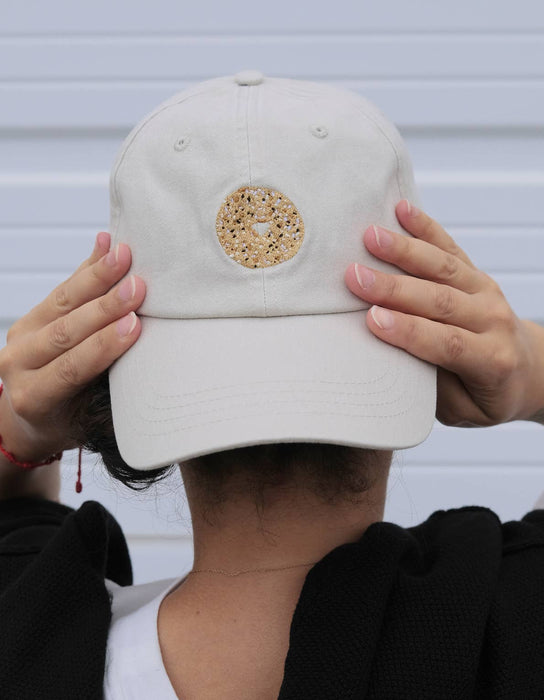 Embroidered Hat | Everything Bagel, Khaki Color