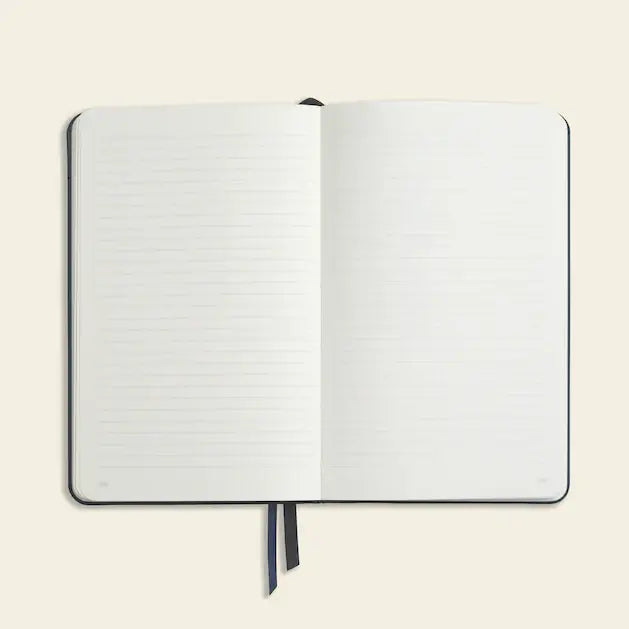Lined Notebook, PU Leather, Hardcover - Everyday : Green