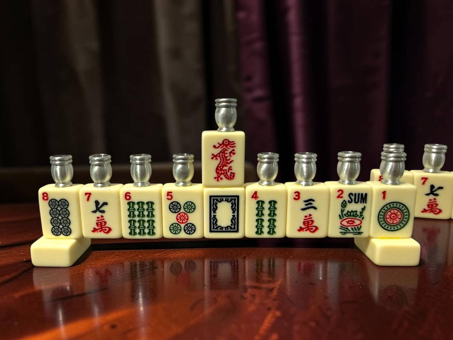 Mah Jong Menorah: Cream Acrylic