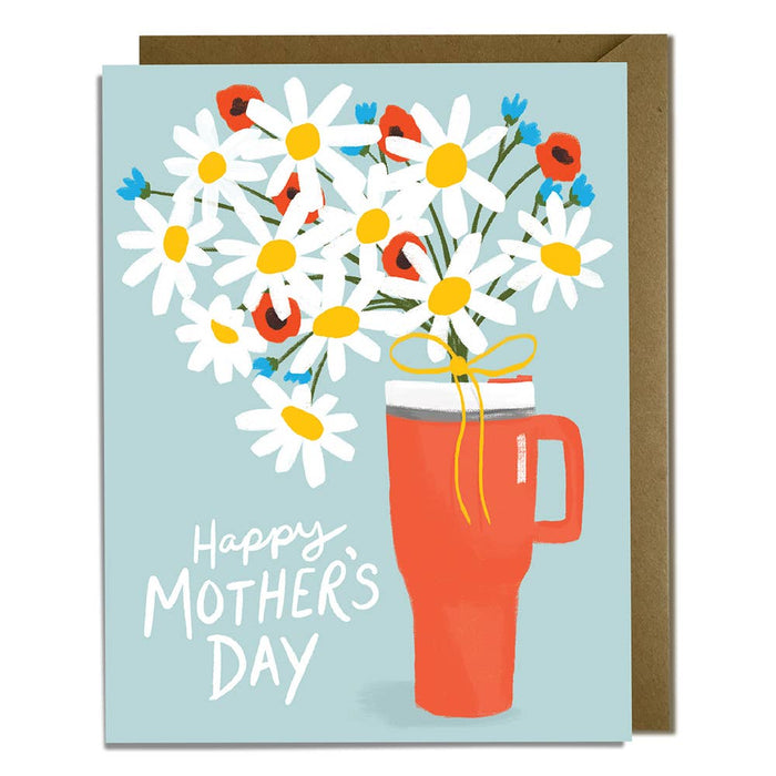 Mother's Day Cup & Flowers Card