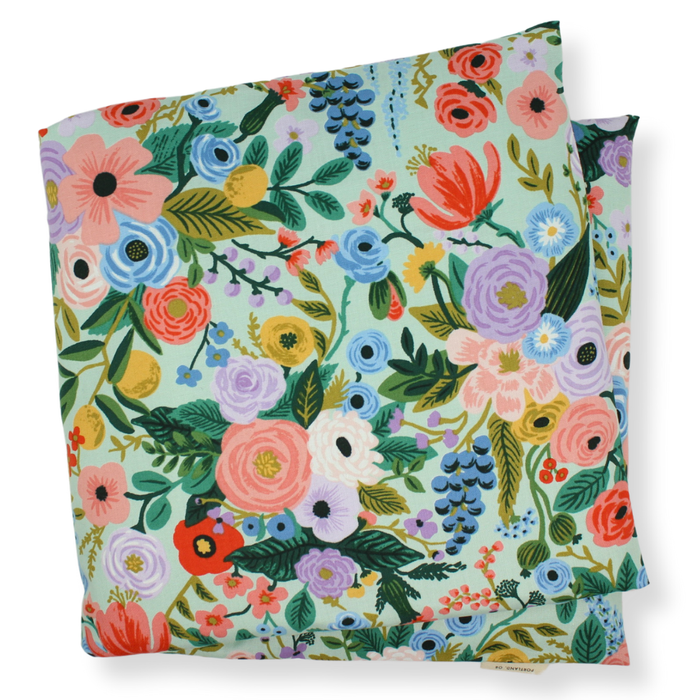 Aromatherapy Large Heat & Cold Wrap: Cream + Pink Floral / Lavender