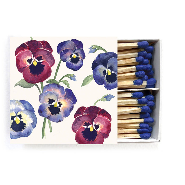 Pansy Floral Matches | Celebration Birthday Candle Matches