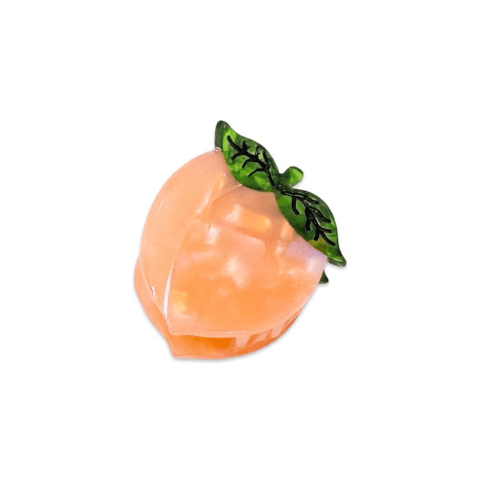 Mini Peach Hair Claw Clip
