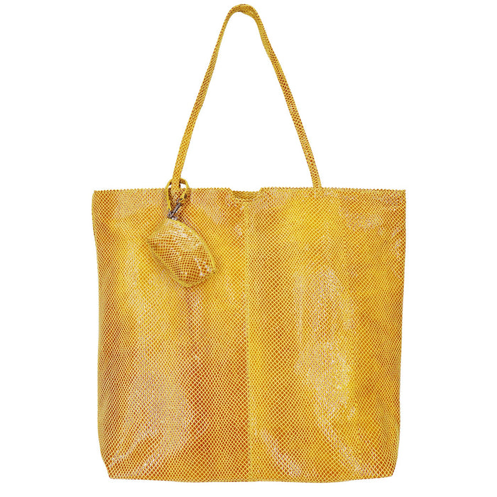 Gemma Handcrafted Leather Tote Bags: Turquoise