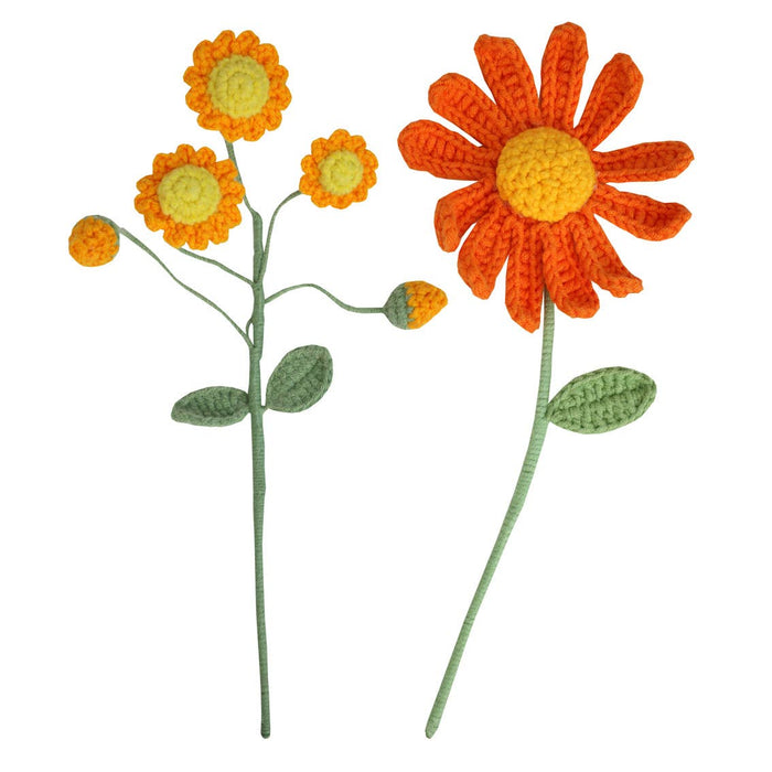 Crochet Flower Stems | 5 Pack | Fall Decor | Artificial |