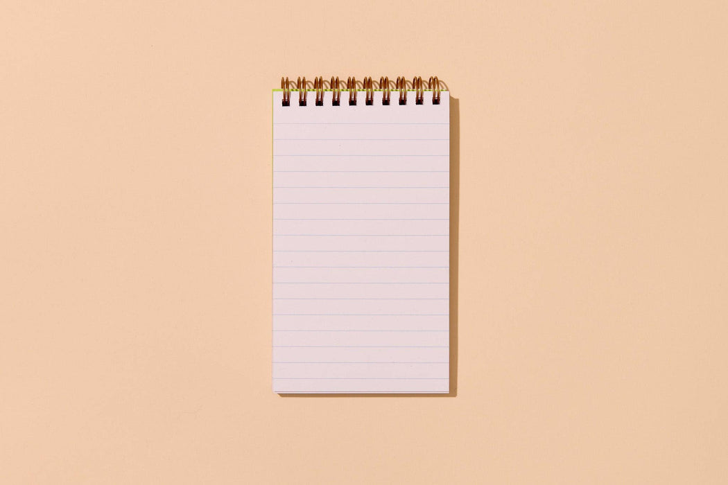 Letterpress Small Spiral Notebook—Farfalle (Bowtie Pasta)