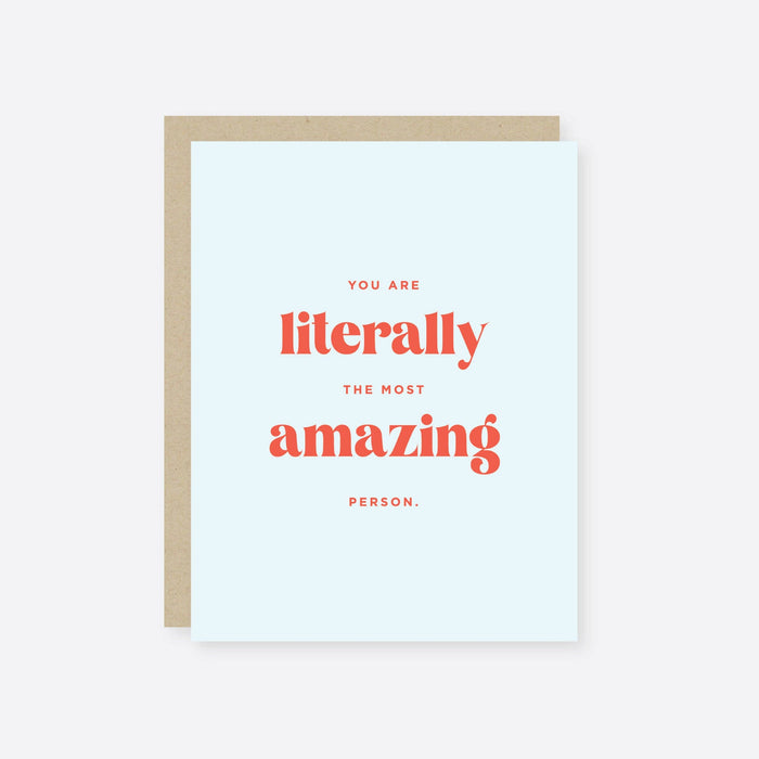 Literally amazing: Single card