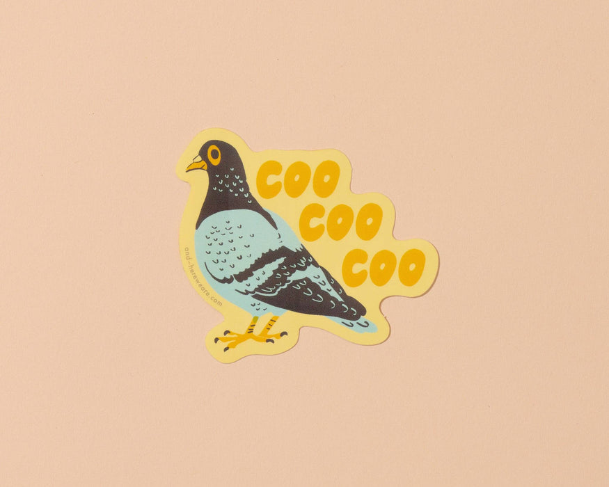 Vinyl Sticker—Coo Coo Coo (Pigeon, NYC, Chicago)