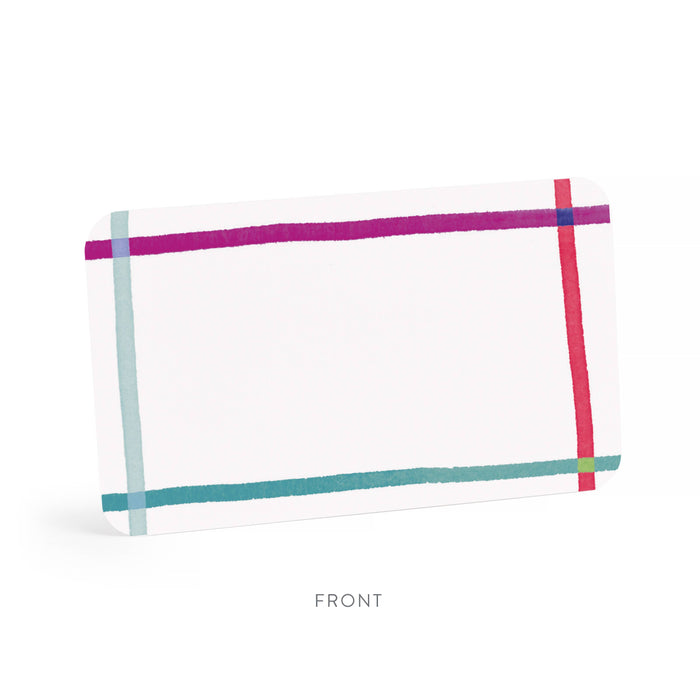 Happy Plaid Little Notes® – Mini Notecard Pack, Set of 55