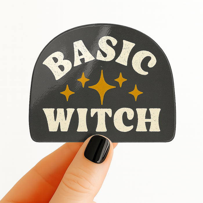 Basic Witch Sticker | Black Halloween Sticker | Sassy Fall Sticker