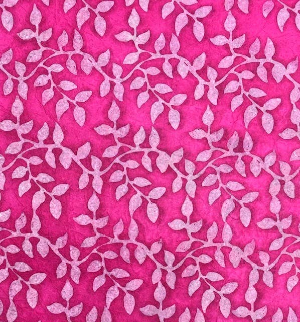 20x30 Batik leaves: Blue