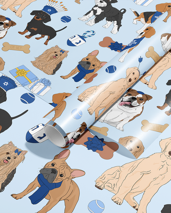 Happy Pawnukkah, Hanukkah Wrapping Paper