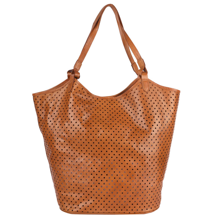 Tour Handcrafted Leather Tote/Shoulder Bags: Green