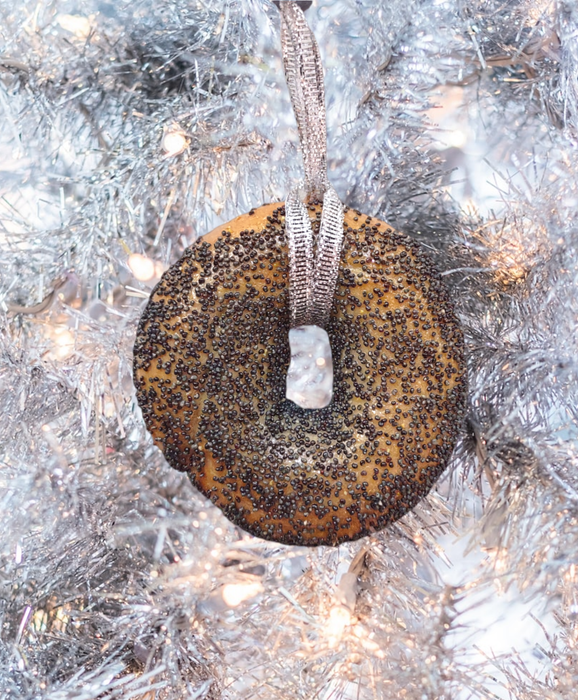 Real Bagel Ornaments: Plain