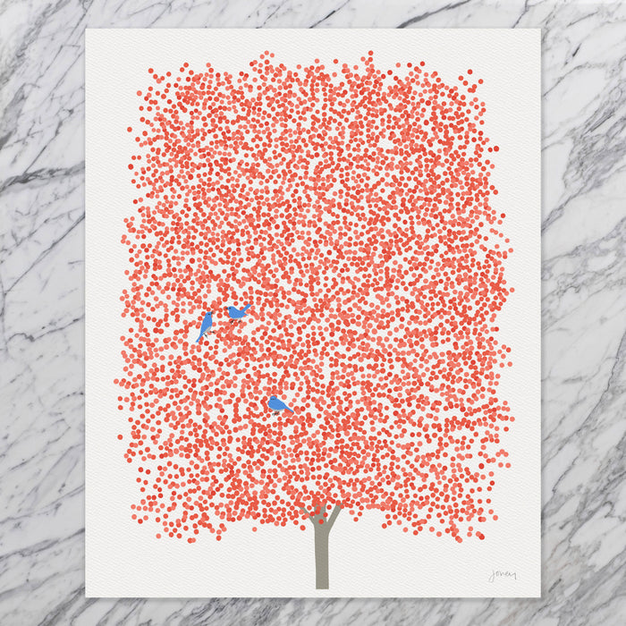 Autumn Maple Life Print. Signed. Unframed. 231015: 11 x 14 Unframed