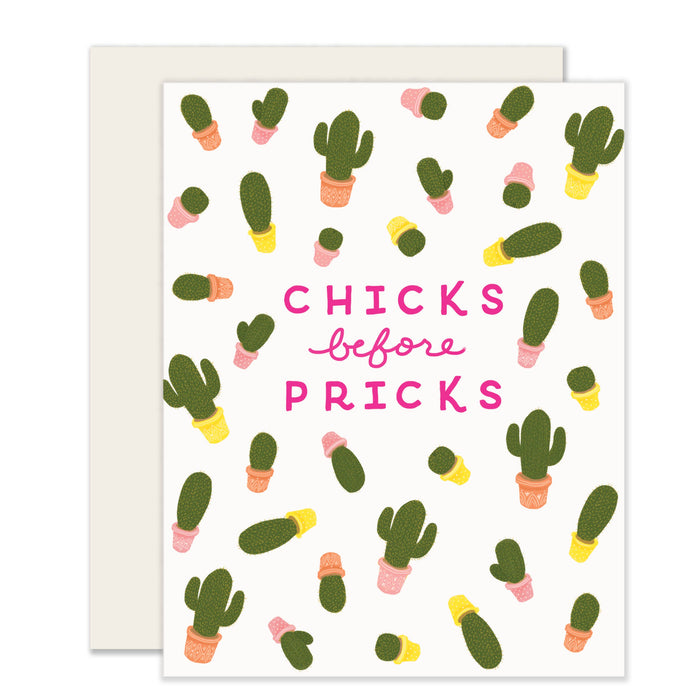 Chicks Before Pricks | Friendship Support Card
