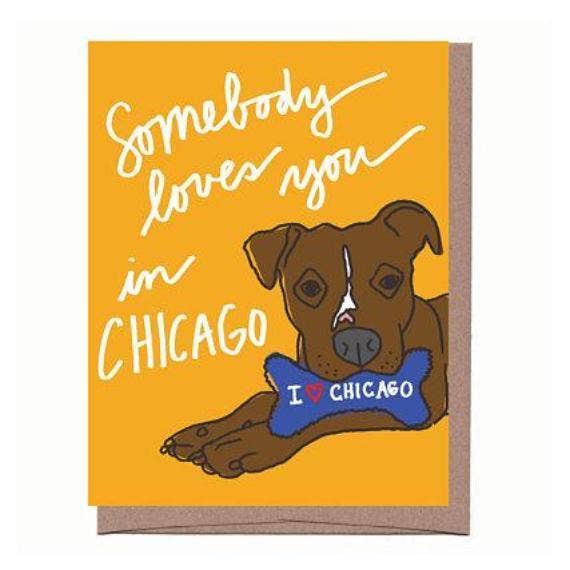 Souvenir Dog Toy City/State Greeting Card: Chicago