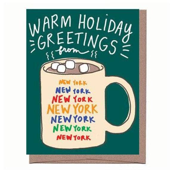 Scratch & Sniff City/State Mug Christmas Greeting Card: Chicago