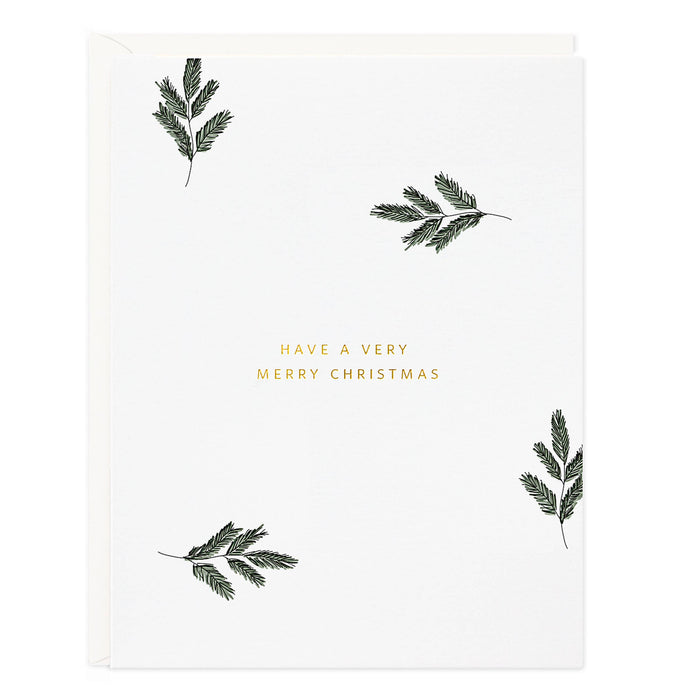 Very Merry Christmas Pines Card