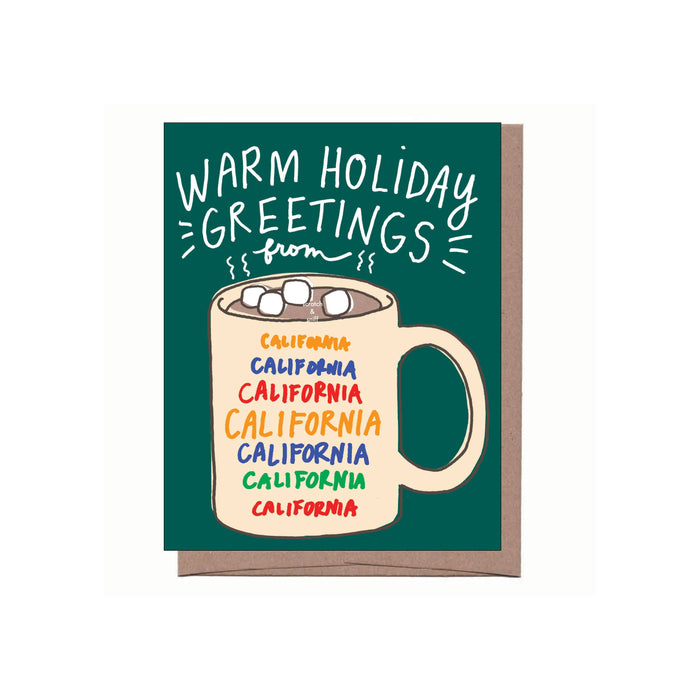 Scratch & Sniff City/State Mug Christmas Greeting Card: Chicago