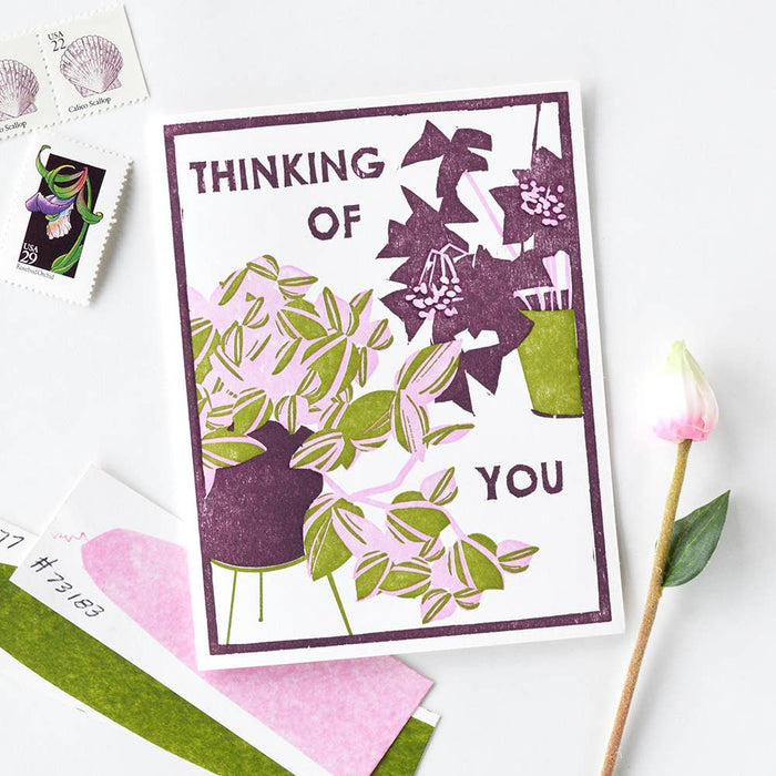 Houseplants Thinking of You Friendship Card