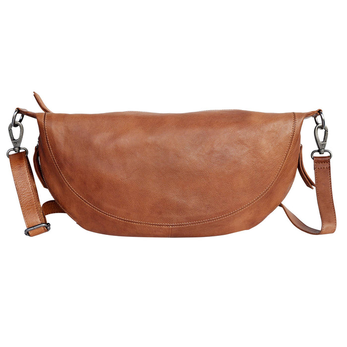 Callie Handcrafted Leather Sling/Crossbody Bags: Camel
