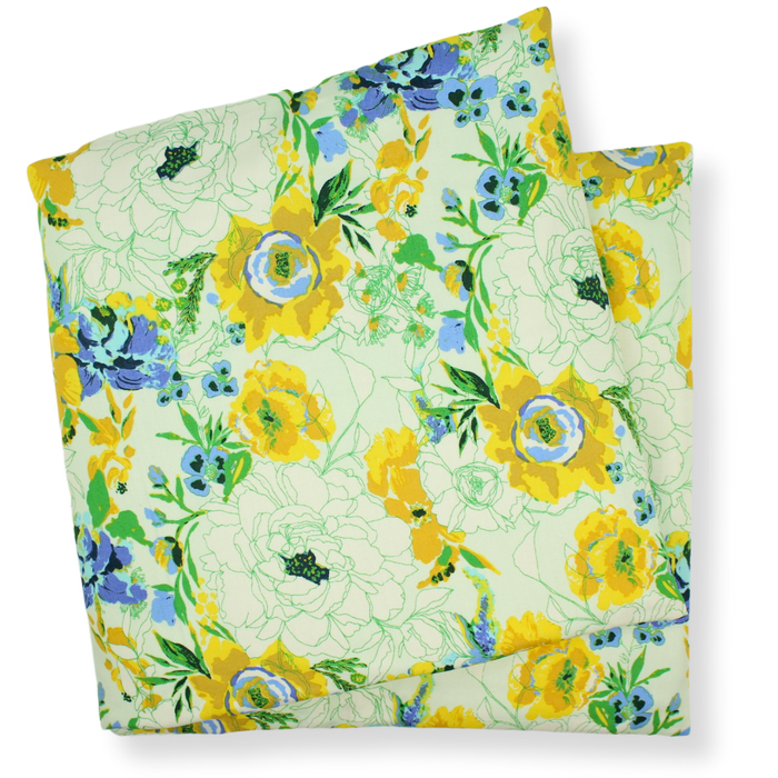 Large Heat Wrap: Navy Floral / Lavender