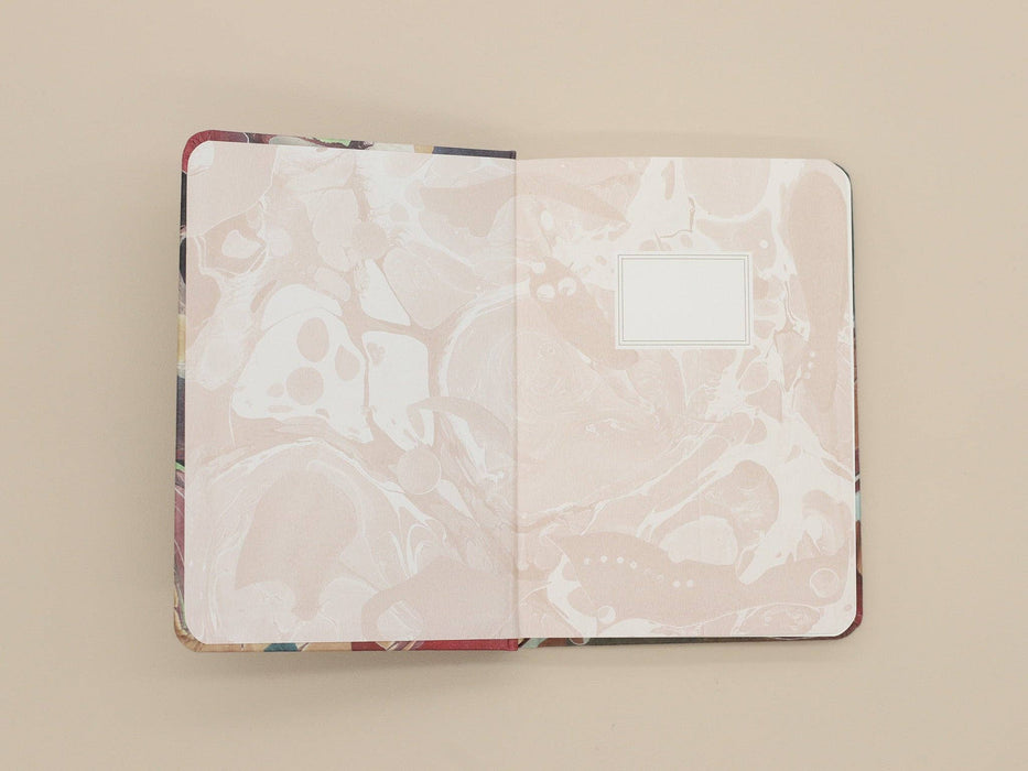 Goods for the Study Carnelian Marble B6 Hardcover Journal